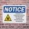 Signmission Radiation & Laser Sign, 7 in H x 10 in W, Plastic, Rectangle OS-2PACK-NS-P-710-L-17710 - alternate 8